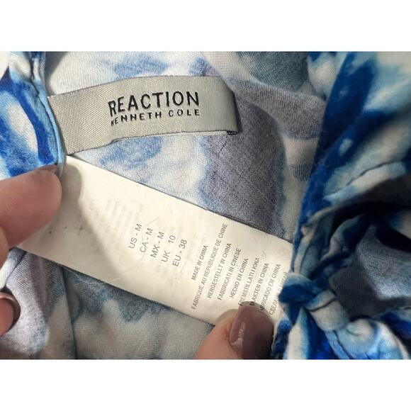 Reaction Kenneth Cole Tie Dye Swim Coverup Medium - Picture 3 of 4